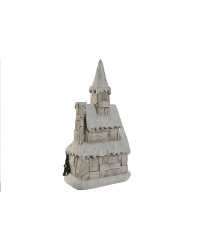 ESPRIT Decorative Light House 35 x 20 x 51 cm, White and Natural Green, Atmospheric Lighting

